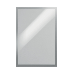Durable A3 Infoframe Duraframe Self Adhesive Silver 2 Pack 281314 F