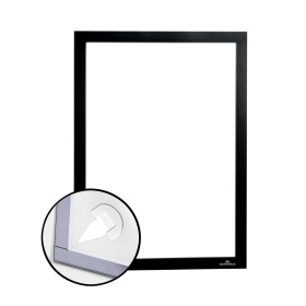 Durable A4 Duraframe Wallpaper Infoframe Black 542187 F