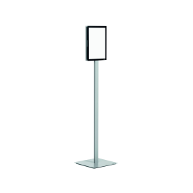 Durable A4 Floorstand Info Stand Basic Anthracite Grey 761563 F