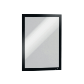 Durable A4 Infoframe Duraframe Self Adhesive Black 2 Pack 265914 F