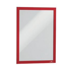 Durable A4 Infoframe Duraframe Self Adhesive Frame Red 2 Pack 412585 F