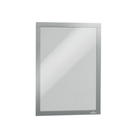 Durable A4 Infoframe Duraframe Self Adhesive Silver 2 Pack 281315 F