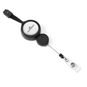 Durable Badge Reel Plus Black 10 Pack 140656 F