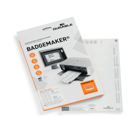 Durable Badgemaker Insert Sheets 40mm x 75mm 240 Pack 126956 F
