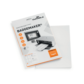 Durable Badgemaker Insert Sheets A6 White 80 Pack 462837 F
