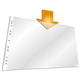 Durable Business Side Punched Pocket A3 Clear 10 Pack 880262 F
