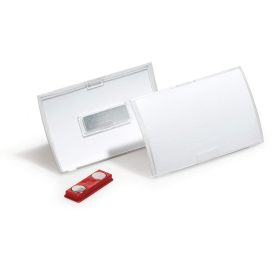 Durable Click Fold Magnet Badge 40mm x 75mm 10 Pack 456104 F