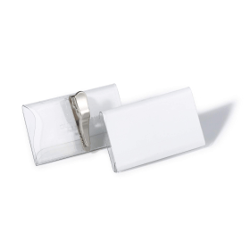 Durable Crocodile Clip Badge 40mm x 75mm 25 Pack 107027 F