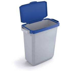 Durable DURABIN Bin Blue Hinged Lid 60 Litres Blue Grey VEH2022011 829164 F