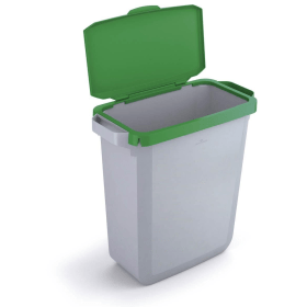 Durable DURABIN Bin Green Hinged Lid 60 Litres Green Grey VEH2022010 829163 F