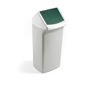 Durable DURABIN Bin Green Lid 40 Litres Green White VEH2012034 829149 F