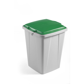 Durable DURABIN Bin Green Lid 90 Litres Green Grey VEH2012032 829180 F