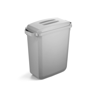 Durable DURABIN Bin Grey Lid 60 Litres Grey VEH2023019 829155 F