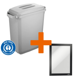 Durable DURABIN ECO Bin Lid Duraframe 60 Litres Grey VEH2023009 829191 F