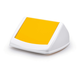 Durable DURABIN Flip Lid Yellow White 1801574013 281324 F