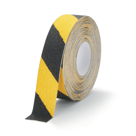 Durable DURALINE GRIP Strong Anti Slip Hazard Warning Floor Tape 50mm x 15m Yellow Black 780434 F
