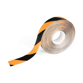 Durable DURALINE Permanent Adhesive Floor Tape 50mm x 30m Yellow Black 5 Pack 561361 F