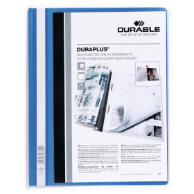 Durable DURAPLUS A4 Folder Blue 25 Pack 126654 F