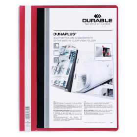 Durable DURAPLUS A4 Folder Red 25 Pack 257903 133050 F
