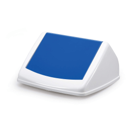 Durable Durabin Flip Lid 40 Litres Blue White 281323 F