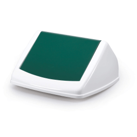 Durable Durabin Flip Lid 40 Litres Green White 281325 F