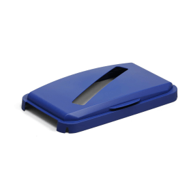 Durable Durabin Hinged Slot Lid 60 Litres Blue 364721 F