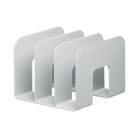 Durable ECO Recycled Plastic Magazine Stand Grey 753938 F