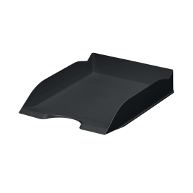Durable ECO Recycled Plastic Stackable Letter Tray A4 Black 775601 753924 F