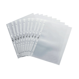 Durable Flipchart Landscape Punched Pocket A4 Clear 10 Pack 105131 F