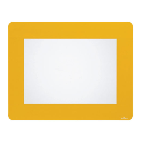Durable Heavy Duty Adhesive Floor Frame Holder A4 Yellow 10 Pack DB72600 F