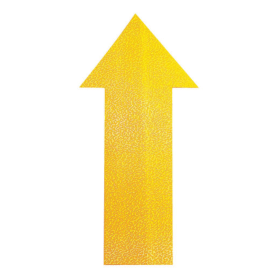 Durable Heavy Duty Adhesive Floor Marking Arrow Yellow 10 Pack DB98363 F