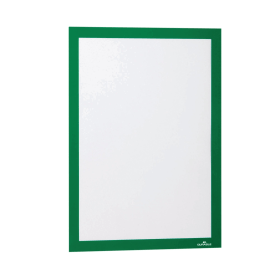 Durable Infoframe Duraframe Self Adhesive A4 Green 2 Pack 468251 F