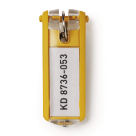 Durable Key Clips Yellow 6 Pack 131774 F