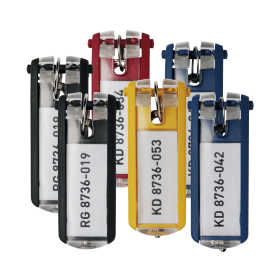 Durable Key Holder key Clip Assorted 6 Pack 245130 F