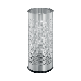 Durable Metal Umbrella Stand 28.5 Litre Round Silver 363945 F