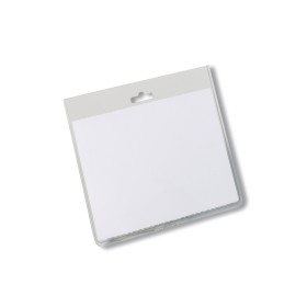 Durable Name Badge with Euro Perforation 60mm x 90mm 5 Pack 773560 F