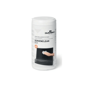 Durable Screenclean Box Wet Wipes Bio degradable White 100 Pack 109887 F