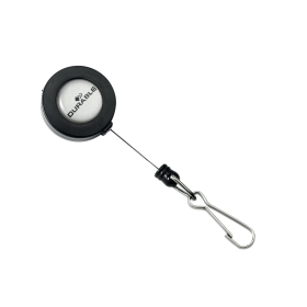 Durable Secure Retractable Clip Badge Reel for ID Cards and Keys Black 10 Pack 111063 F