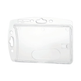 Durable Security Pass ID Card Holder for Lanyards 54mm x 87mm Clear 10 Pack 456107 F