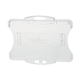 Durable Security Pass Plastic ID Card Holders for Lanyards Clear 10 Pack 561358 F