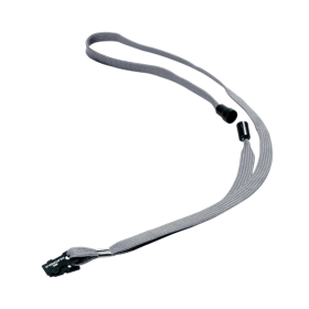 Durable Soft Lanyard with Clip and Safety Release Grey 10 Pack 103082 F