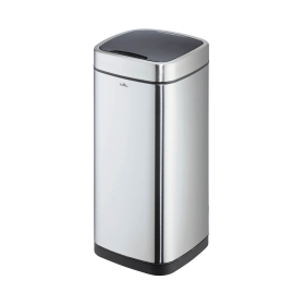 Durable Stainless Steel Sensor Waste Bin Square 12 Litre Silver DB72833 F