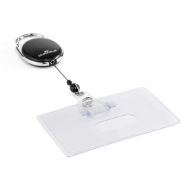 Durable Style Badge Reel ID Holder Black 880132 F