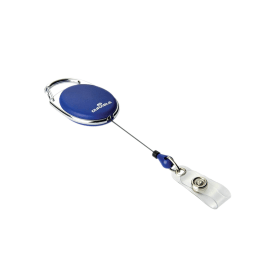 Durable Style Secure Retractable Clip Badge Reel for ID and Keys Blue 10 Pack 370367 F
