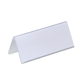 Durable Table Place Name Holder 61mm x 150mm Clear 25 Pack 125644 F