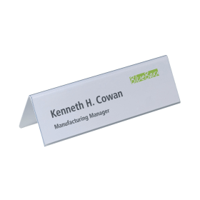 Durable Table Place Name Holder 61mm x 210mm Clear 25 Pack 100897 F