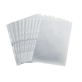 Durable Transport Flipchart Landscape Punched Pockets A3 Clear 10 Pack 161722 F