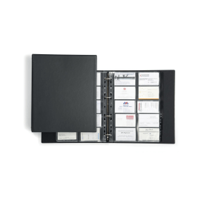 Durable VISIFIX ECONOMY 400 Business Card Ring Binder Black A4 370350 F