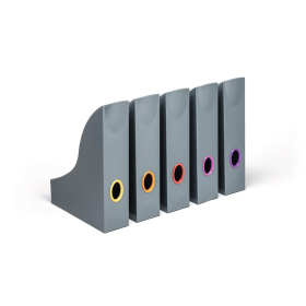 Durable Varicolour A4 Magazine Rack Assorted 5 Pack 543887 F