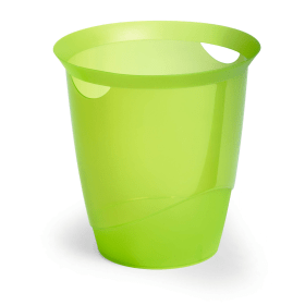 Durable Waste Bin 16L Translucent Light Green 468192 F